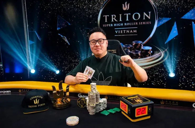 Danny Tang, campeão do Evento #11 da Triton Vietnam (Foto: Triton Poker)
