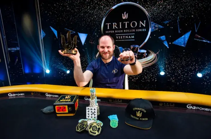 Sam Greenwood, campeão do Evento #15 da Triton Vietnam (Foto: Triton Poker)
