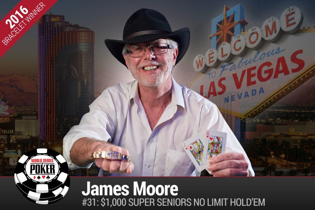 James Moore - Campeão do Super Seniors na WSOP 2016