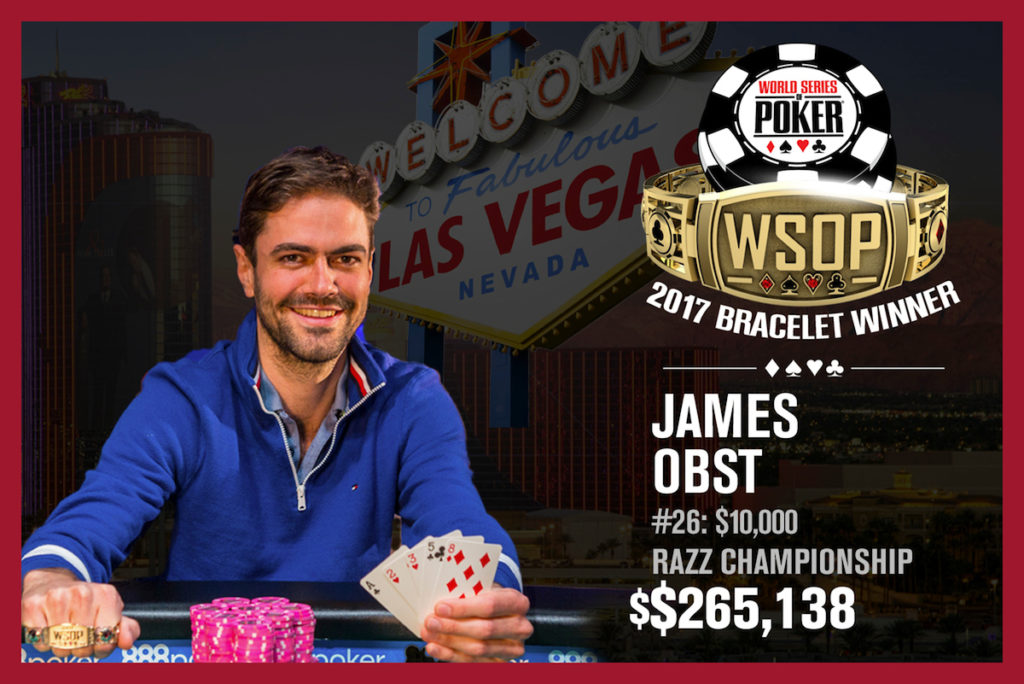 James Obst - Campeão Evento #26 - WSOP 2017