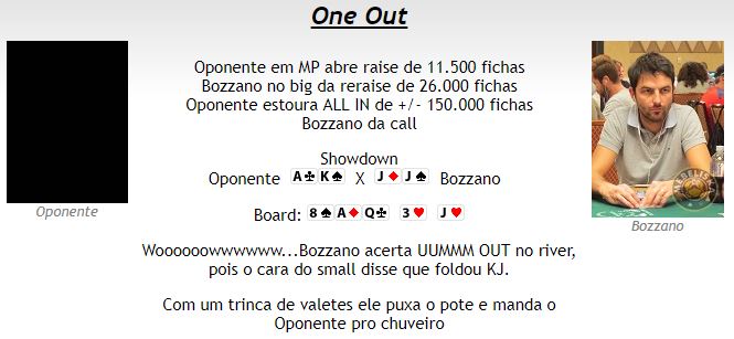 Mão de Enio Bozzano no Ev. 68 - WSOP 2017