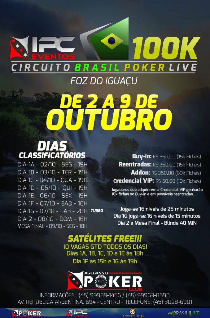 Circuito Brasil Poker Live - Iguassu Poker Club