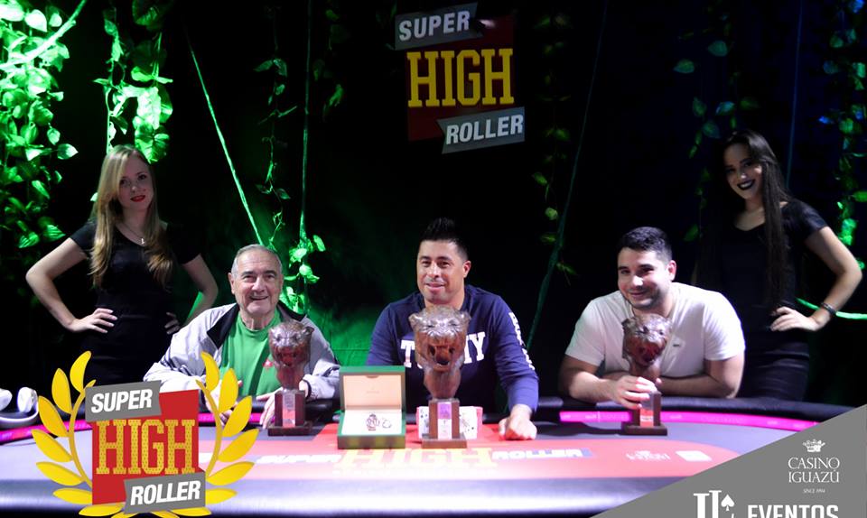 Hilário Quijada, Martin Fuentes e Andres Read - Super High Roller do Casino Iguazú