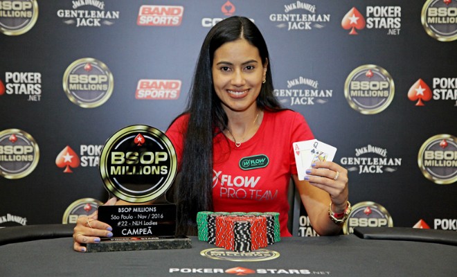 Marcella Camargo - Campeã Ladies Event - BSOP Millions 2016