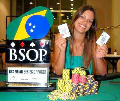 Gabriela campeã do Main Event do BSOP Belo Horizonte em 2008