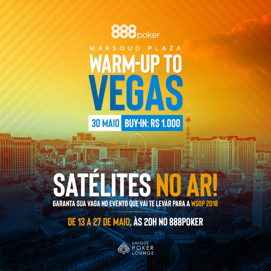 Satélites para o Warm Up to Vegas no 888poker