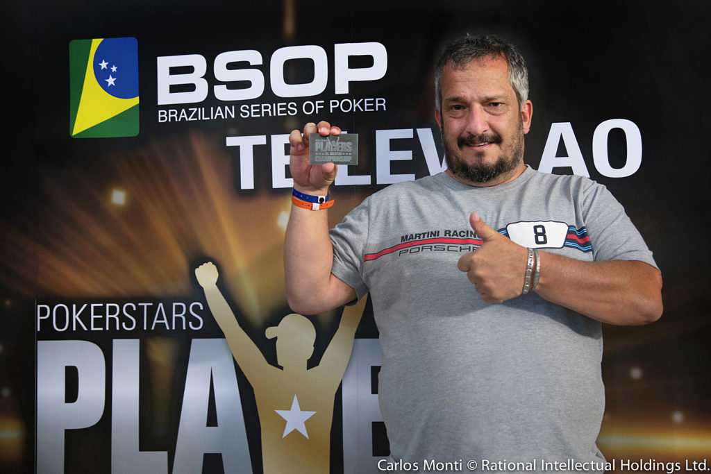 Rogério Pereira campeão do torneio All in ou Fold do BSOP Natal