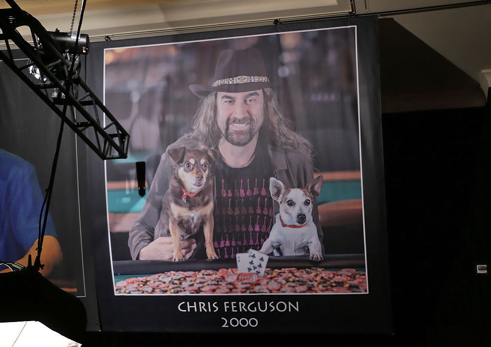 Banner de Chris Ferguson na WSOP