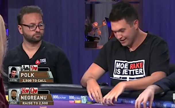 Doug Polk provoca Daniel Negreanu com camiseta