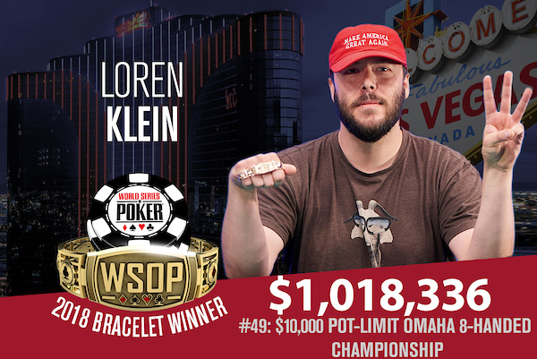 Loren Klein - Campeão Evento #49 - WSOP 2018