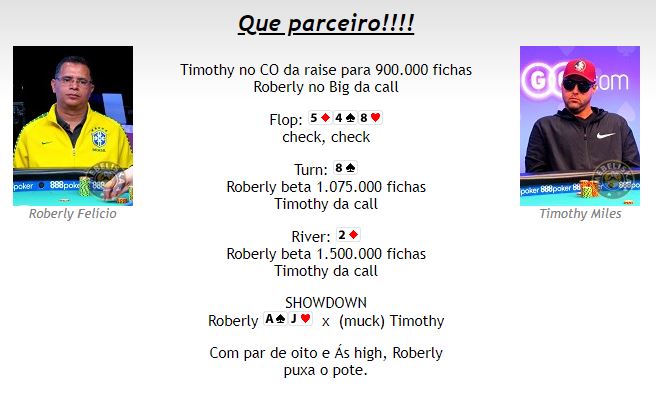 Roberly Felício na WSOP