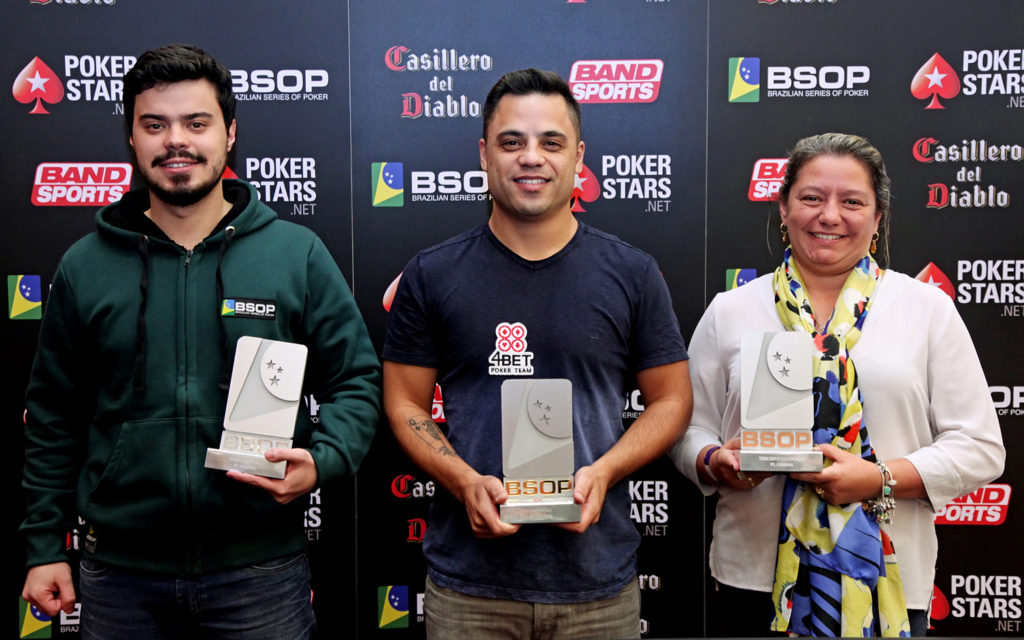 Geovanni Falconi, Thiago Napoleão e Carla Siqueira - Pot Limit Omaha - BSOP São Paulo