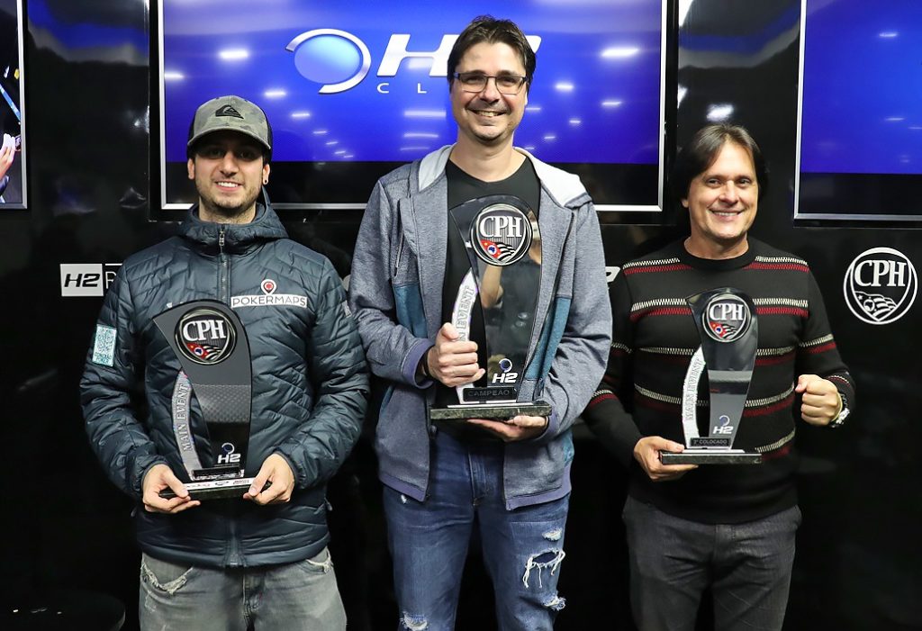 Marcelo Giordano, Alexandre Fracari e Luiz Carlos Mirand - Main Event 4º CPH - 2018