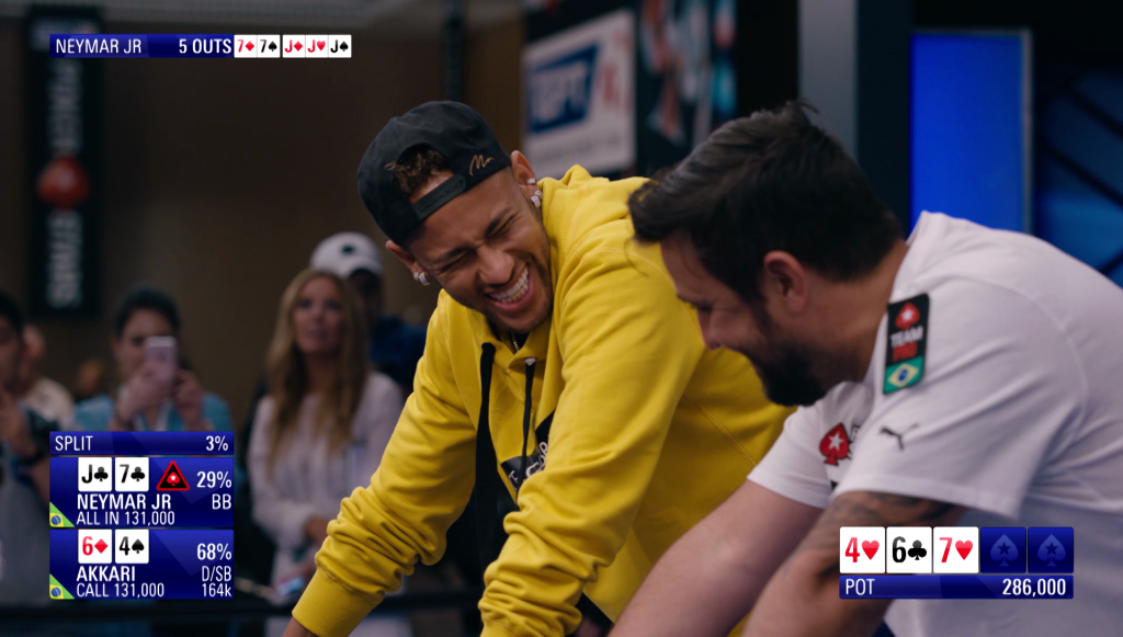 Neymar e André Akkari - EPT Barcelona