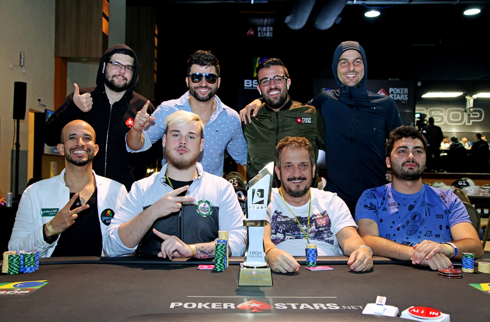 Mesa Final do High Roller do BSOP Floripa