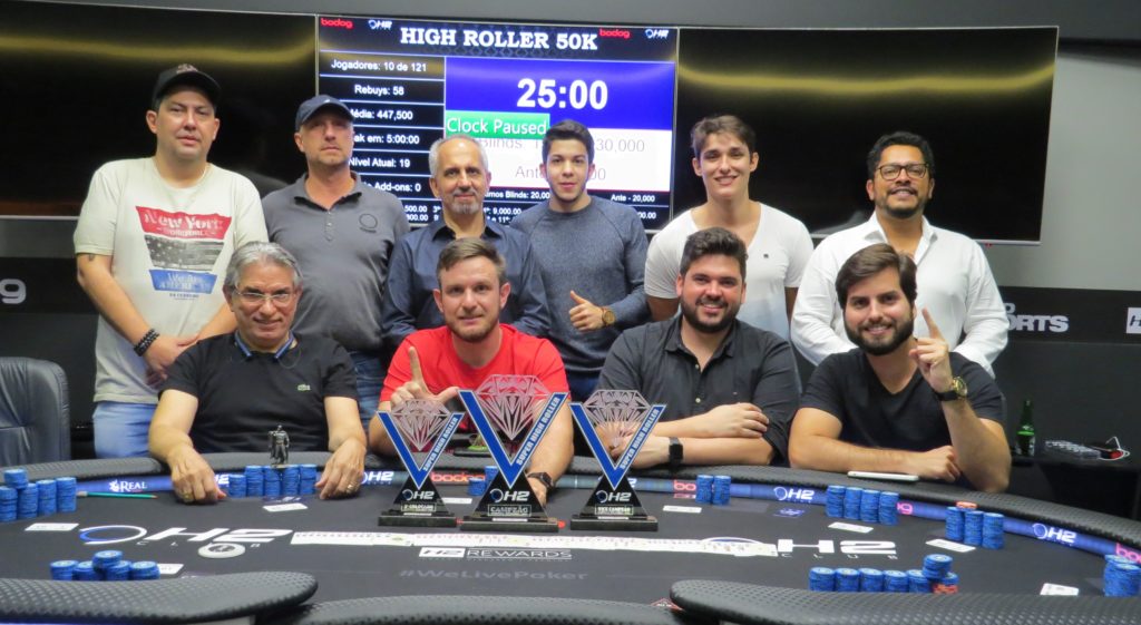 Mesa Final do High Roller do H2 Club Campinas