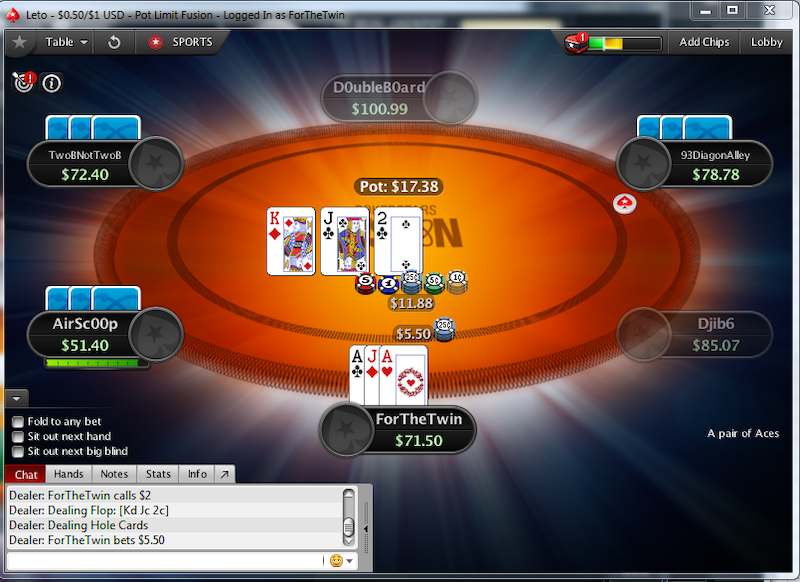 Fusion Poker no flop