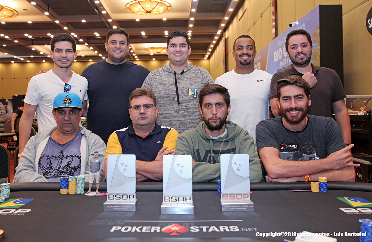 Mesa Final do One Day High Roller do BSOP São Paulo