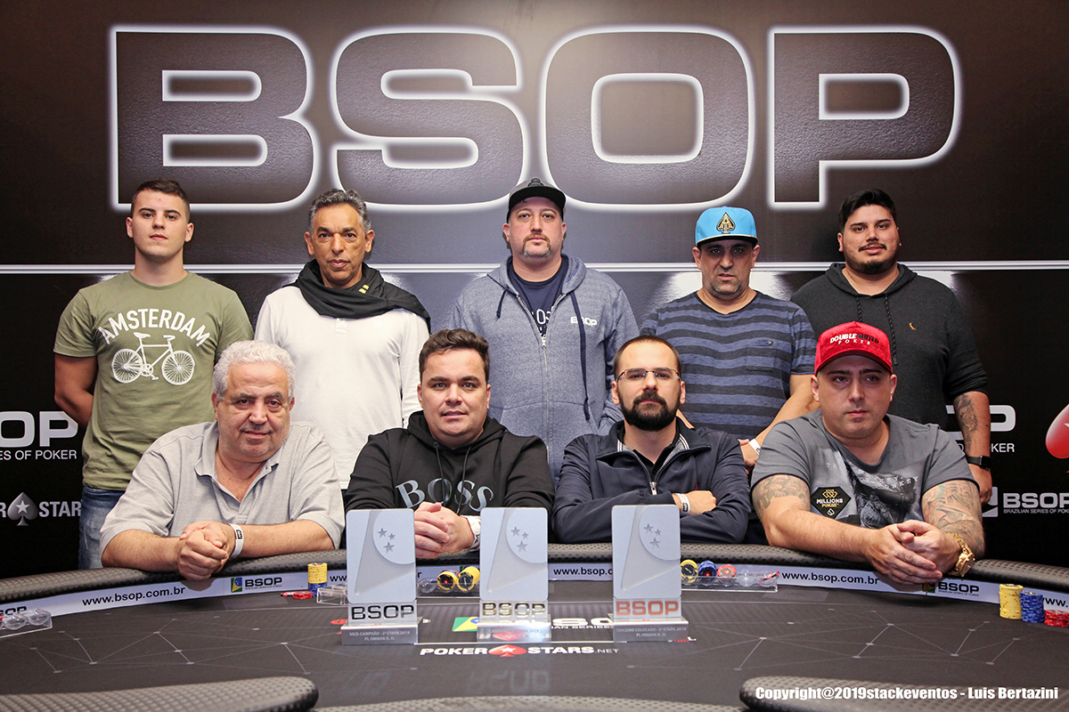 Mesa Final do Turbo Pot-Limit Omaha KO do BSOP São Paulo