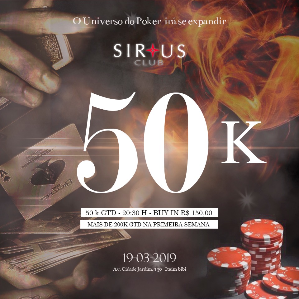 Evento de inauguração do Sirius Club Poker