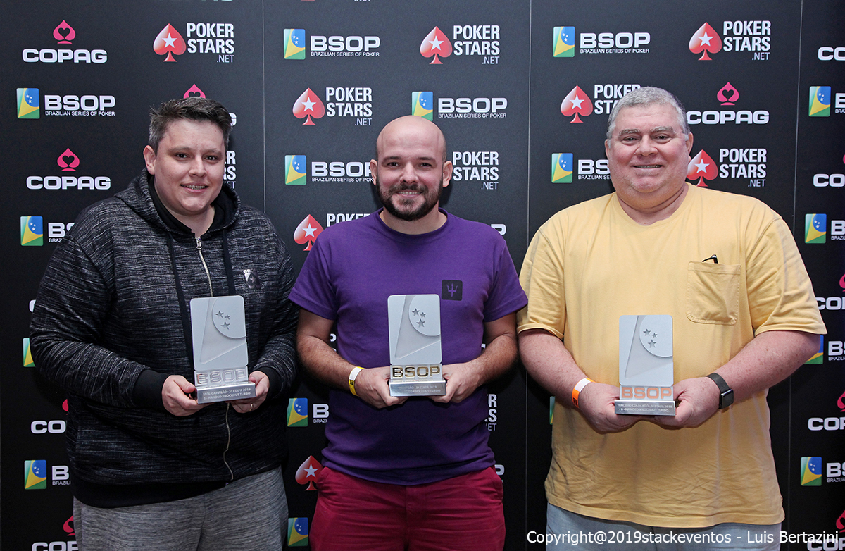 Leandro Prinz, Gustavo Moura e José Geleilate - 6-Handed Knockout - BSOP Salvador