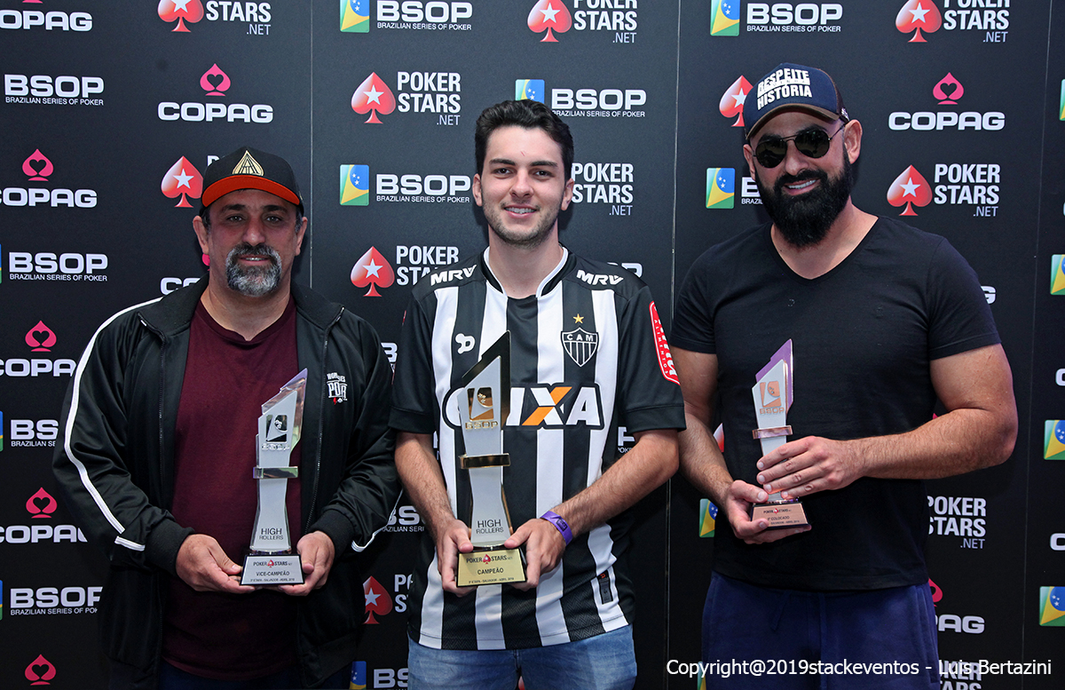 Marcelo Mesqueu, Luis Henrique Maciel e Daniel Croce - High Roller BSOP Salvador