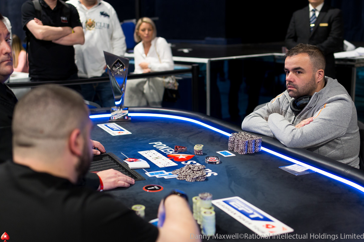 Heads-up entre Stefano Schiano e Sam Higgs no French National Championship do EPT Monte Carlo