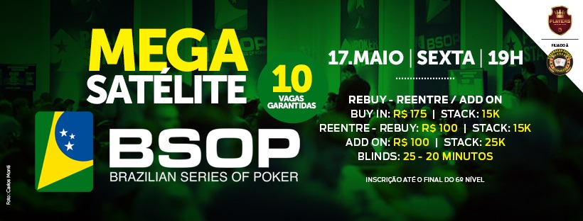 Mega Satélite Live para o BSOP Rio Quente