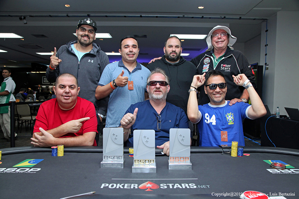 Mesa final do 6-Handed Turbo Knockout do BSOP Rio Quente