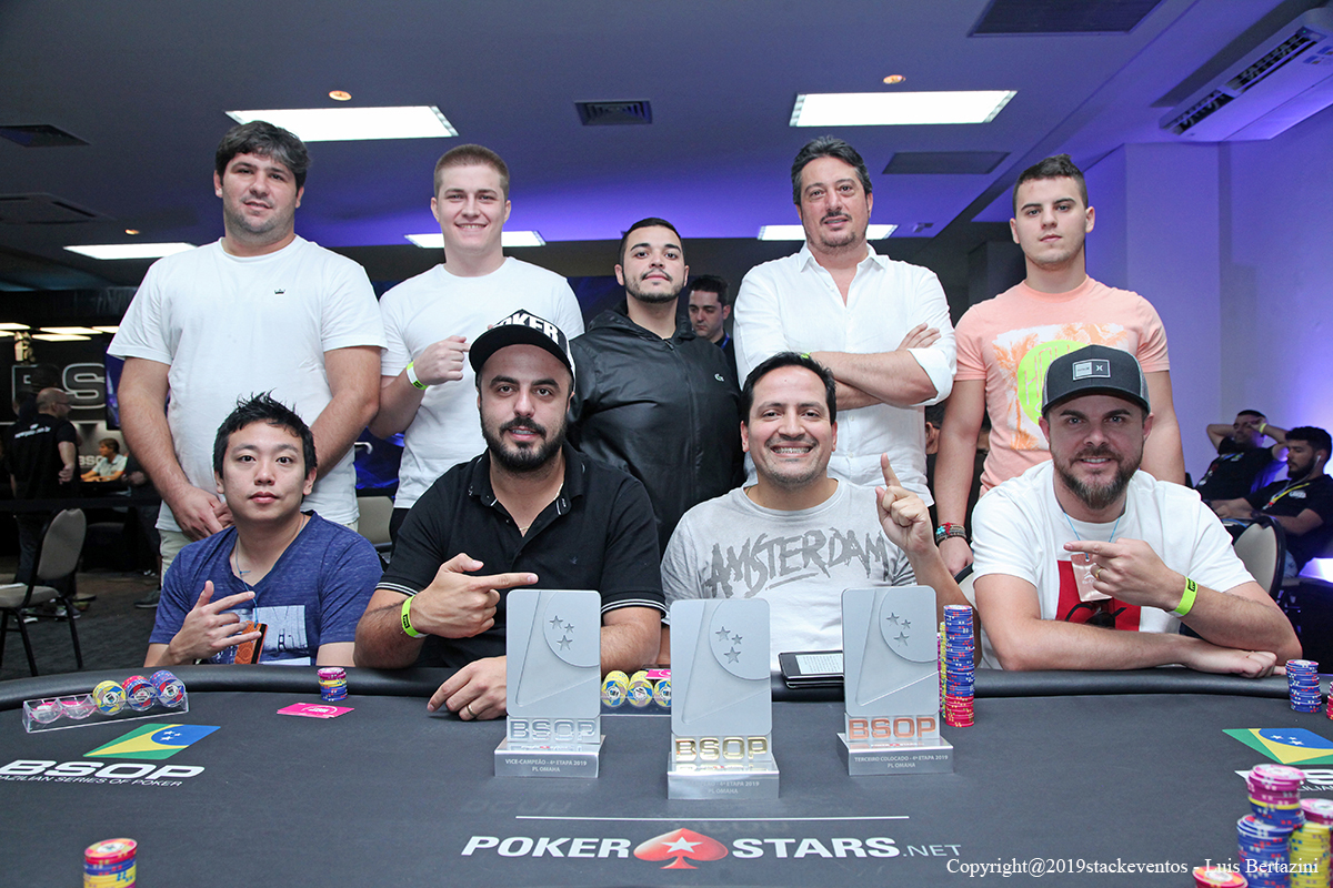 Mesa final do Pot-Limit Omaha do BSOP Rio Quente