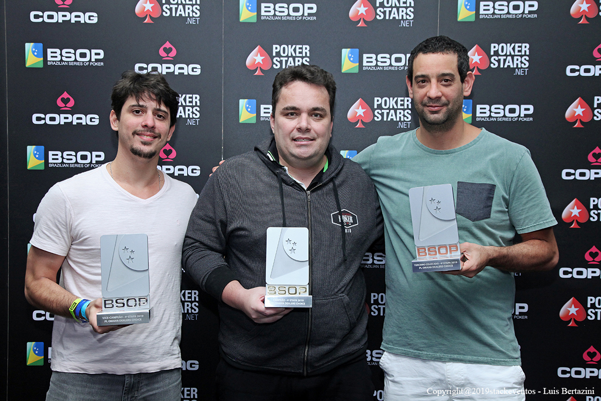 Finalistas do Pot-Limit Omaha Dealers Choice do BSOP Rio Quente