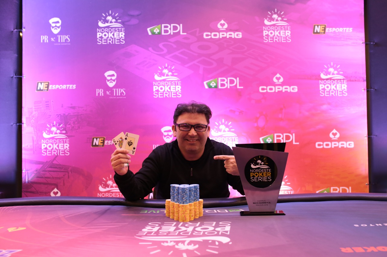 Adriano Iluminado campeão do 6-handed knockout do NPS Fortaleza