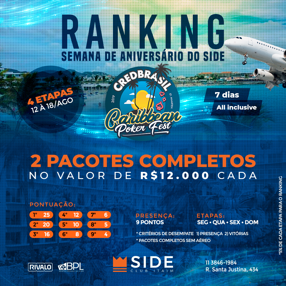 Ranking especial de aniversário do Side Club Itaim