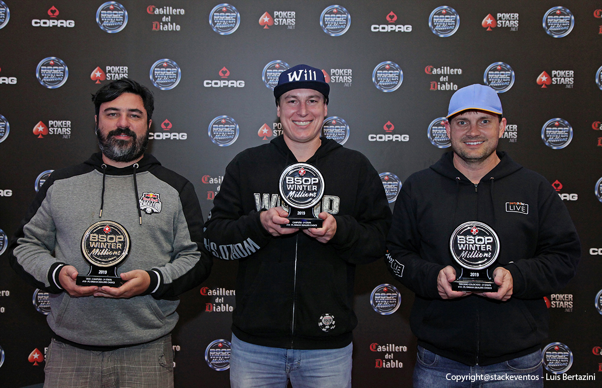 Finalistas do Pot-Limit Omaha Dealers Choice do BSOP Winter Millions