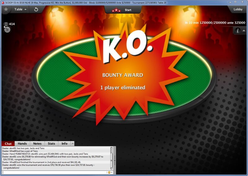 Progressive Knockout - PokerStars