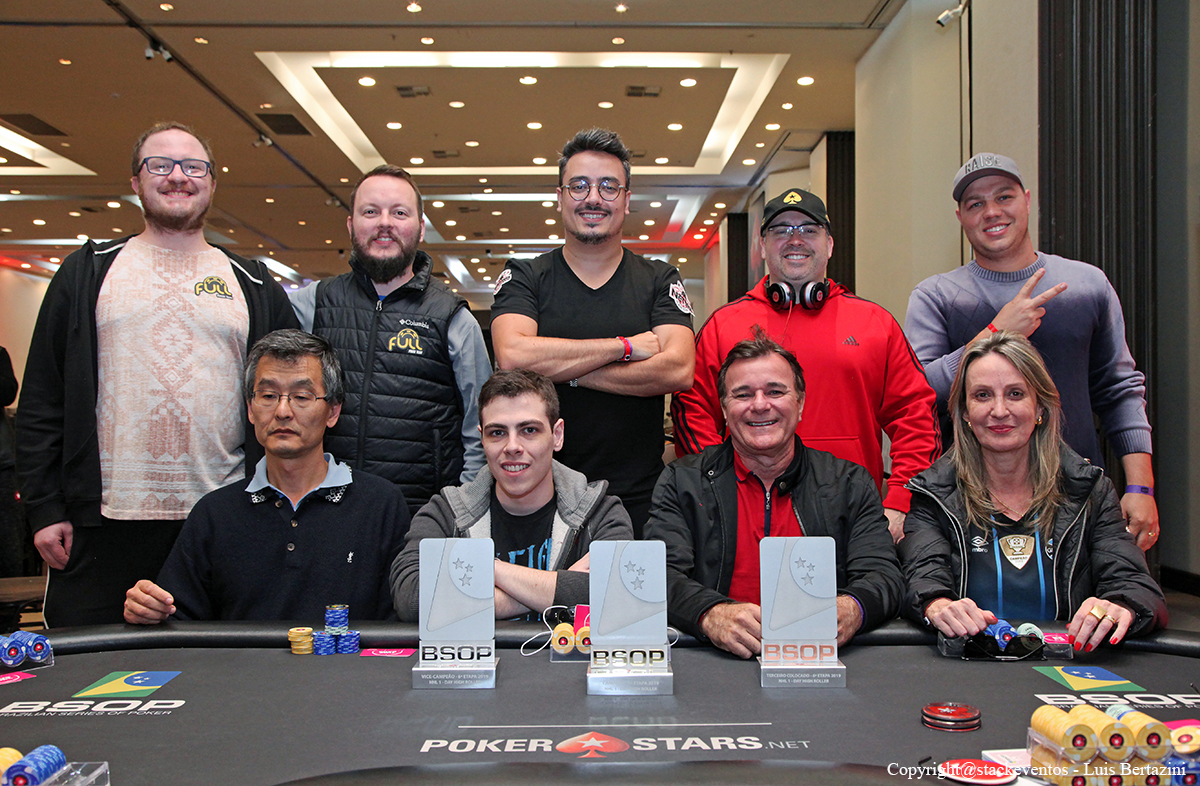 Mesa final do 1-Day High Roller do BSOP Gramado