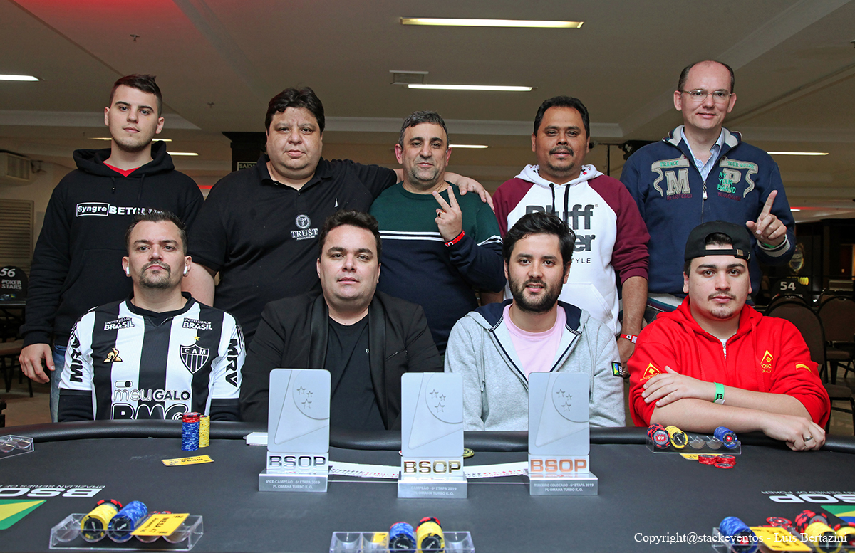 Mesa Final do Pot-Limit Omaha Knockout do BSOP Gramado