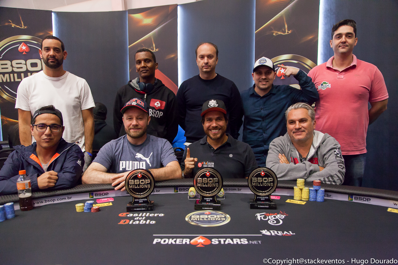 Mesa final do Pot-Limit Omaha Hi-Lo do BSOP Millions