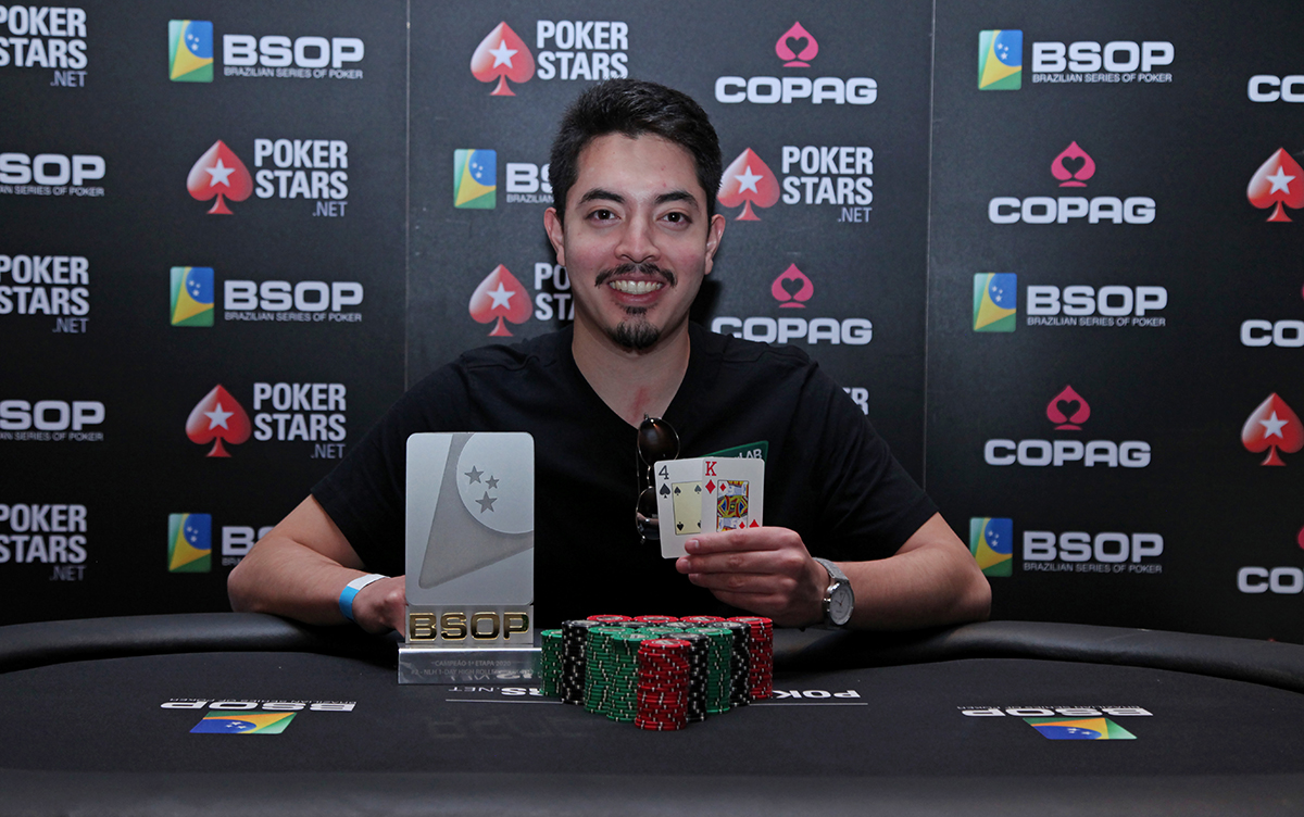 Edson Tsutsumi campeão do 1-Day High Roller do BSOP Brasília