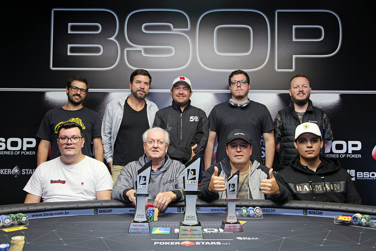 Mesa final do High Roller do BSOP Brasília