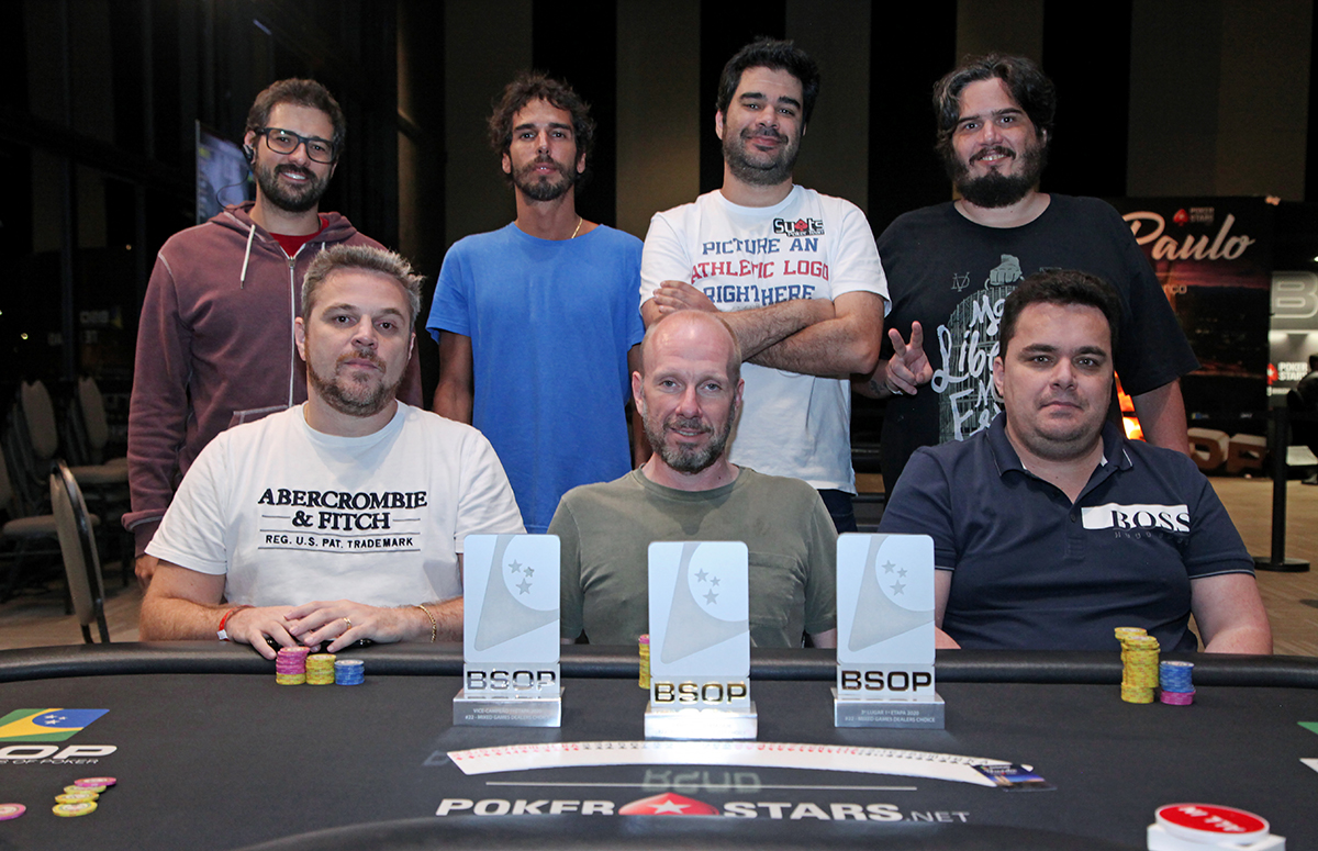 Mesa Final do Mixed Games Dealers Choice do BSOP Brasília