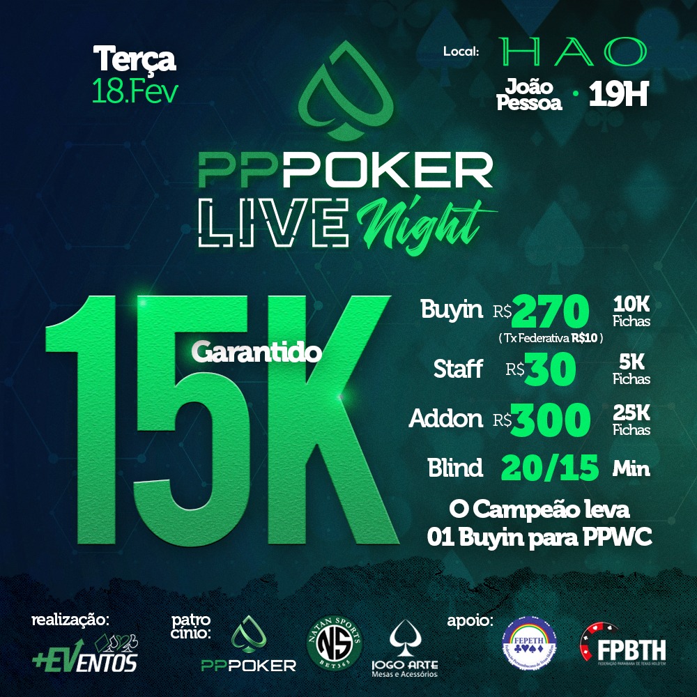 Estrutura do PPPoker Live Night