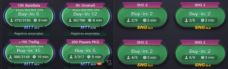 Mesas PPPoker