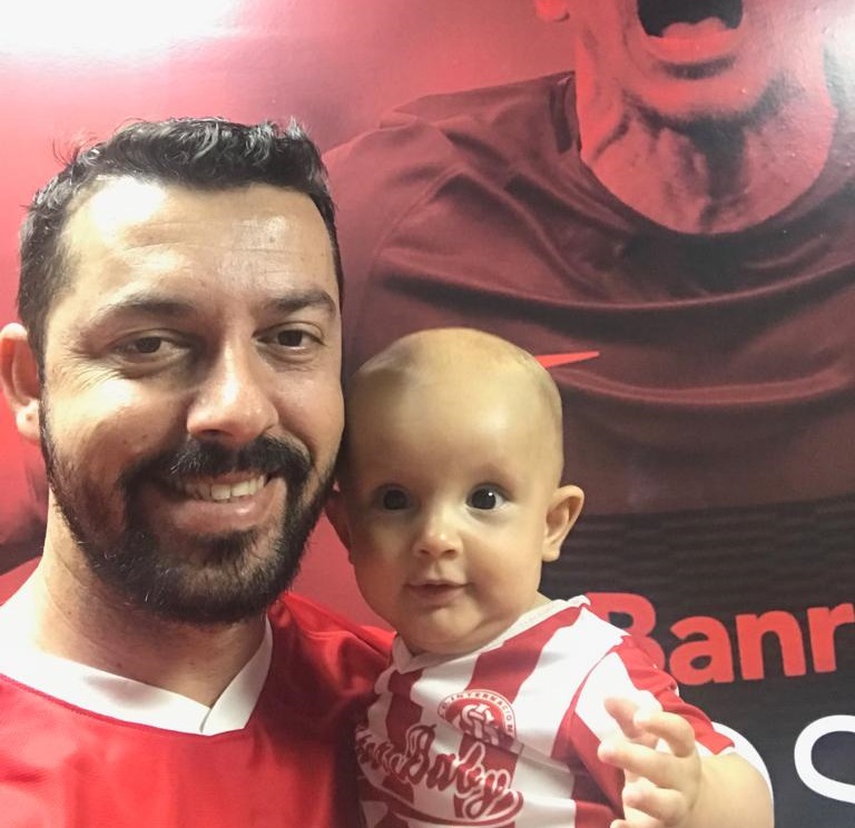 João Maureli e o filho