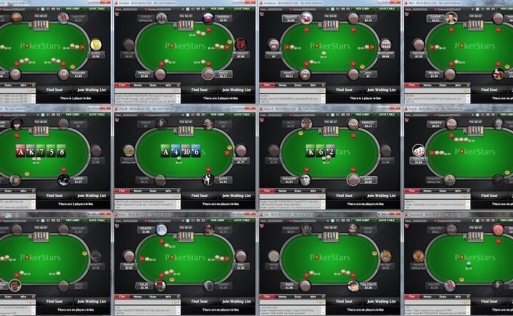 As mesas do PokerStars recebem milhares de jogadores todos os dias

