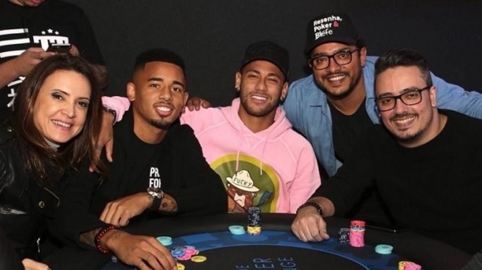 Maurren Maggi, Gabriel Jesus, Neymar, Aldo Dias e Ueltom Lima estiveram juntos em 2018 (Imagem: Reprodução/Instagram)