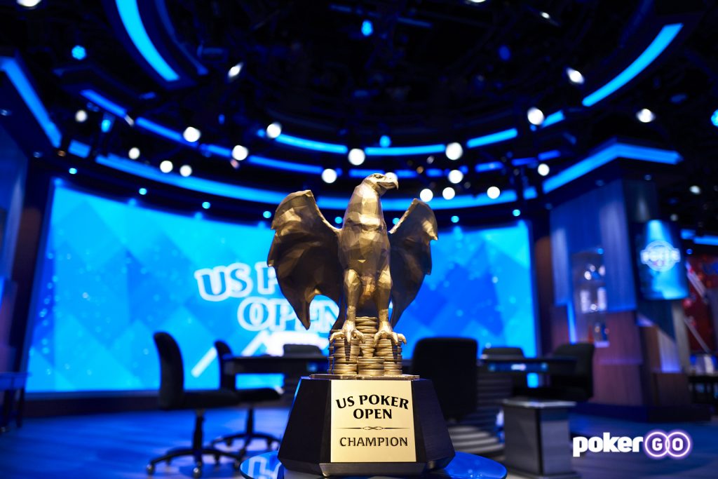 Gold Eagle, o troféu que será dado ao campeão do US Poker Open (Foto: PokerGo)