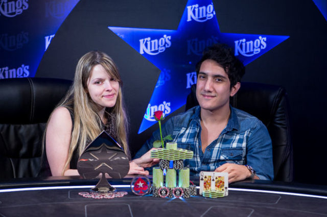 Maria Lampropoulos e Ivan Luca no heads-up do Eureka Poker Tour