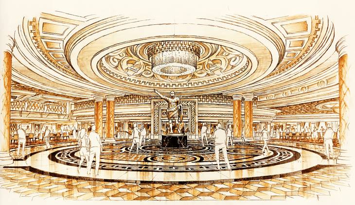 Assim ficará a nova entrada do Caesars Palace