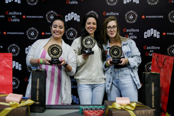 Carla Palma, Camila Cardoso e Cristiane Habitzreiter - Ladies Event BSOP Millions